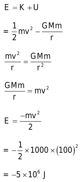 A Satellite Of Mass Kg Revolves In A Circular Orbit Around Earth