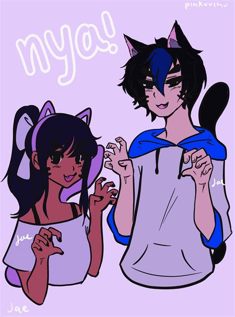 hey everyone! heres this cute ein and aphmau doodle (dont they look adorable?) but i do have ...