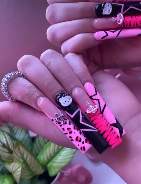 Pin On Nails Long Acrylic Nails Bling Acrylic Nails Long Square