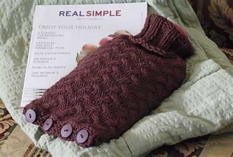 Ravelry Hot Water Bottle Cover With Cables Pattern By Knit Picks Design Team