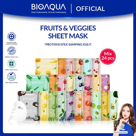 Jual Bioaqua Sheet Mask Paket Brightening Moisturizing Skin Care