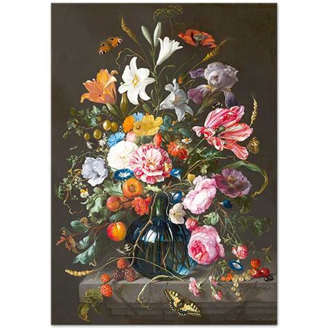 Jan Davidsz de Heem Vase of Flowers Art Print | CANVASTAR