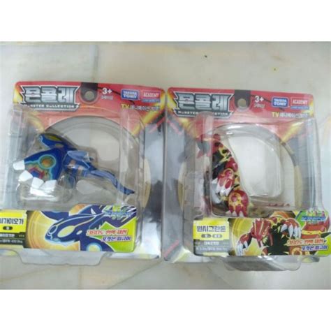 Pokemon Tomy Moncolle Primal Groudon And Kyogre Moncolle Hyper Size