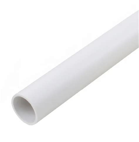 Mm White Pvc Conduit Pipe For Electrical Wire Fittings Size Mm