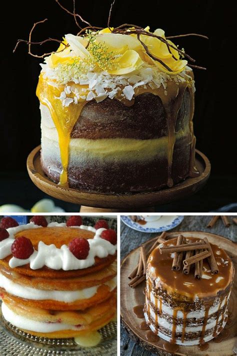 Pin En Naked Cakes