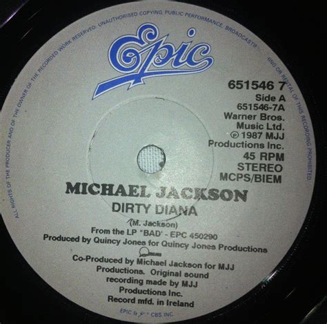 Michael Jackson Dirty Diana 1988 Vinyl Discogs