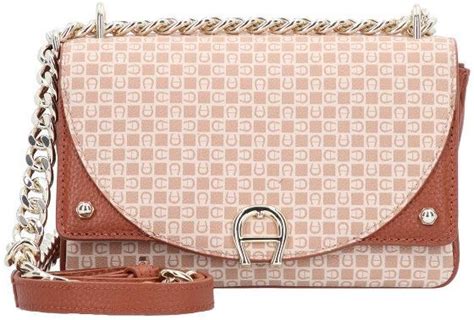 AIGNER Diadora Torba z paskiem na ramie skórzana 20 cm dadino beige