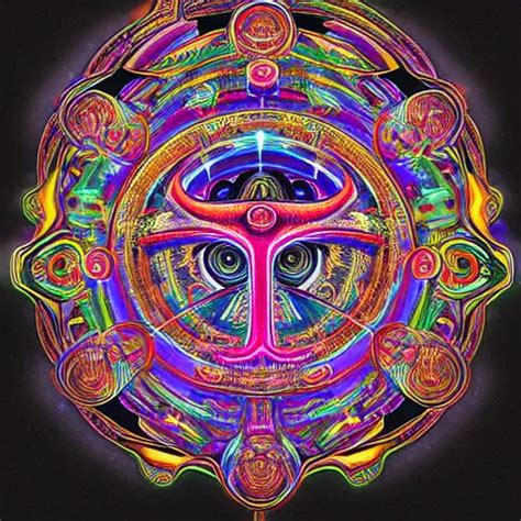 A Intricate Ornate Psychedelic Image Of A Shaman Stable Diffusion