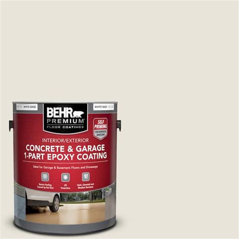 BEHR PREMIUM 1 Gal BWC 13 Smoky White Self Priming 1 Part Epoxy Satin