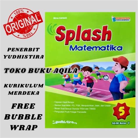 Jual Buku Splash Matematika Kelas 1 2 3 4 5 6 SD MI Yudhistira Kur