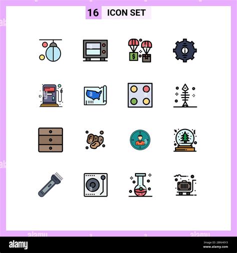 Creative Icons Modern Signs And Symbols Of Support Help Air