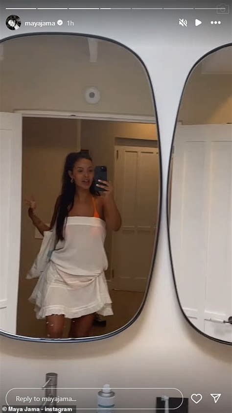 Maya Jama Sets Pulses Racing As She Flaunts Her Incredible Figure In A Skimpy Orange Bikini