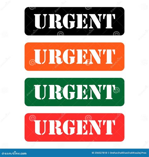 Set Of Urgent Stamp Symbol Label Sticker Sign Button Text Banner