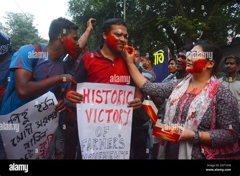 Kolkata West Bengal India 19th Nov 2021 Indian Pm Narendra Modi