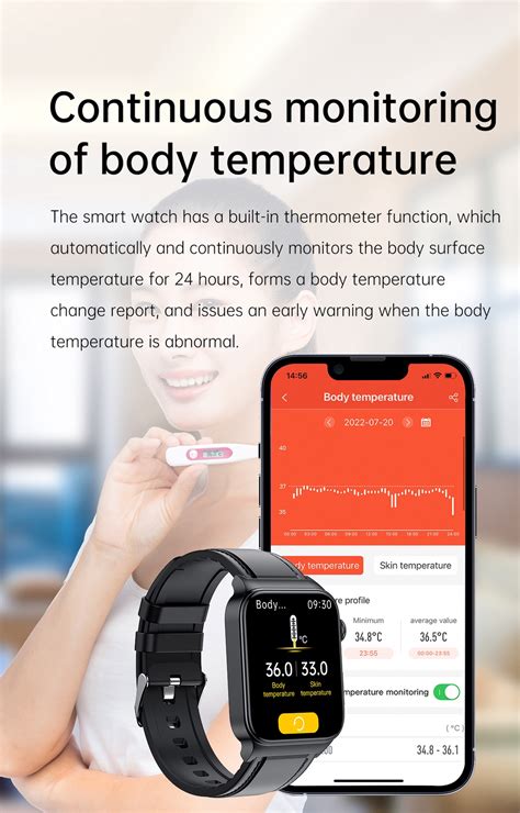 E500 Blood Glucose Smart Watch ECG Monitoring Blood Pressure Body