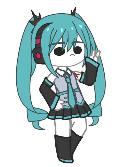 hatsune miku/oc de gacha club/de vocaloid в 2022 г | Милые рисунки ...