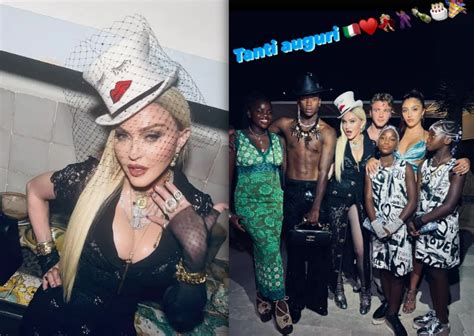 Madonna reúne os seis filhos para foto de família durante festa de