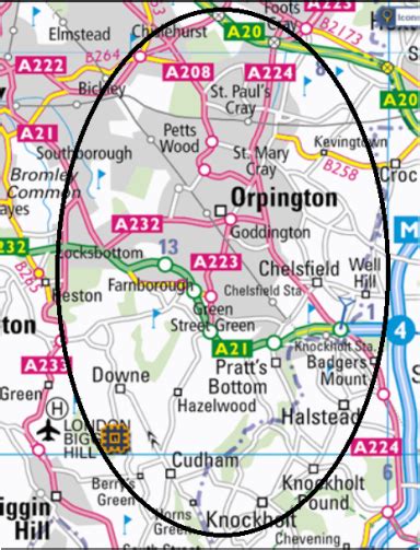 Map of Orpington - Orpington Community