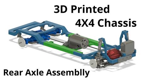 D Printed Chassis The Rear Axle Assembly Youtube