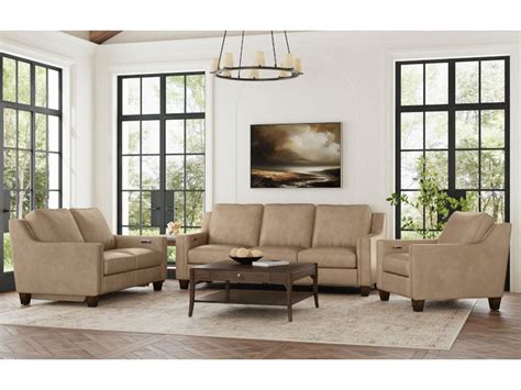 Finley Leather Power Inclining Sofa