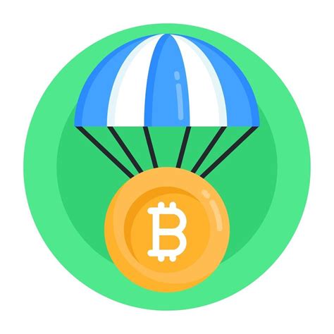 Bitcoin Delivery Airdrop 3068297 Vector Art At Vecteezy