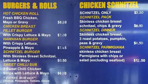 Menu At Beacy Charcoal Chicken Fast Food Beaconsfield