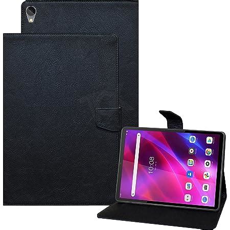 Tgk Plain Design Leather Flip Stand Case Cover For Lenovo Tab K Fhd