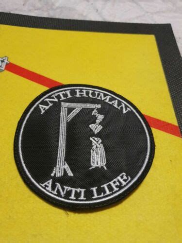 Anti Human Anti Life Patch Gestickt Black Metal Dsbm Happy Days