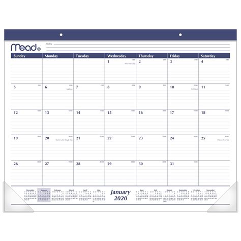 Mead Desk Calendar Printable Word Searches