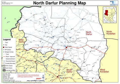 Sudan: North Darfur planning map | OCHA