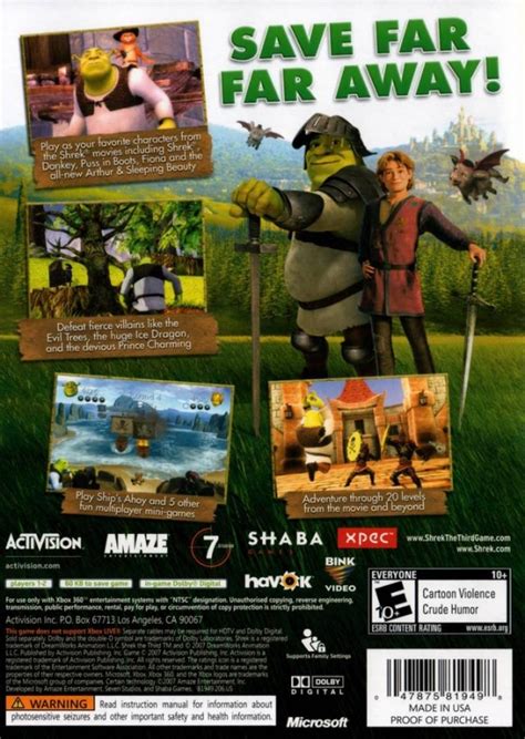 Shrek The Third For Xbox 360 Sales Wiki Release Dates Review