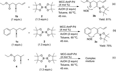 Regio And Stereoselective CarbonBoron Bond Formation Via