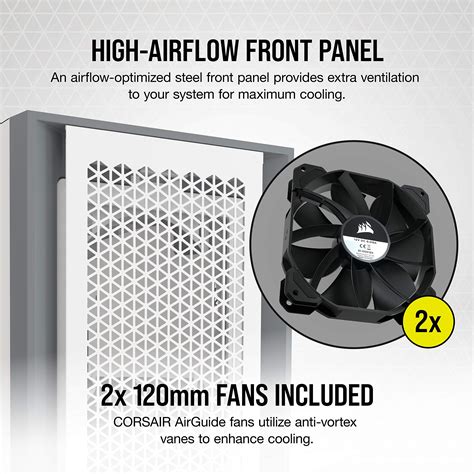 Corsair 5000d Airflow Tempered Glass Mid Tower Atx Case High Airflow