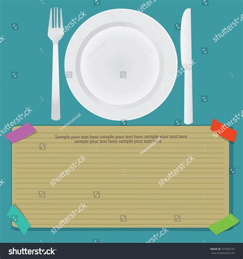 Empty Dinner Platevector 107503133 Shutterstock