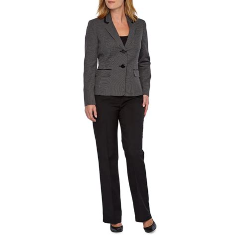 Le Suit Pant Suit Jcpenney Color Black White