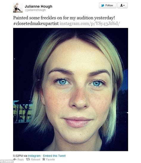 Seeing Spots Safe Haven Star Julianne Hough Added A Set Of Freckles