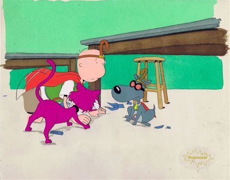 Doug Funnie Original Production Cel Cell Animation Art Coa Nickelodeon