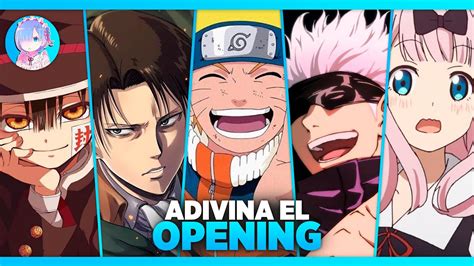 ADIVINA el OPENING de ANIME 40 Openings Cuánto sabes de anime