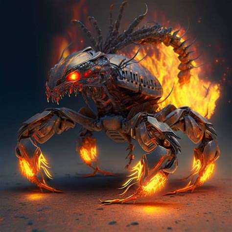 Fire Scorpion By Soumya71 On Deviantart