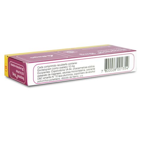 Neopresol Escitalopram 10 Mg 30 Comprimidos Recubierto Cruz Verde