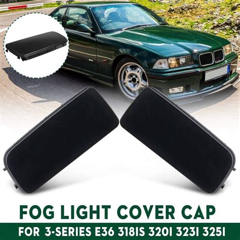 Pair Front Right Left Side Fog Light Hole Cover For Series E