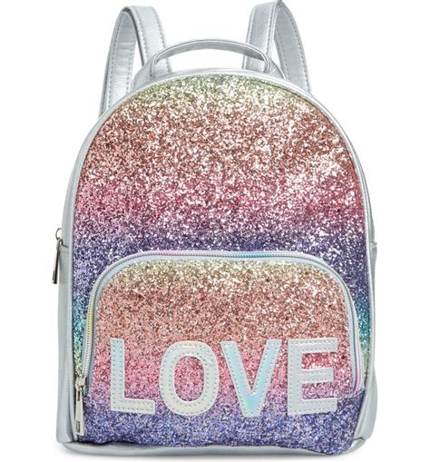 Omg Love Rainbow Glitter Mini Backpack Kids Nordstrom Glitter