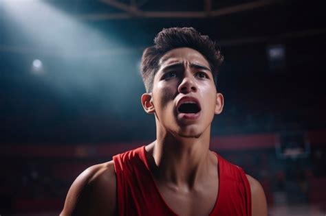 Retrato De Um Jovem Jogador De Basquete Foto Gr Tis