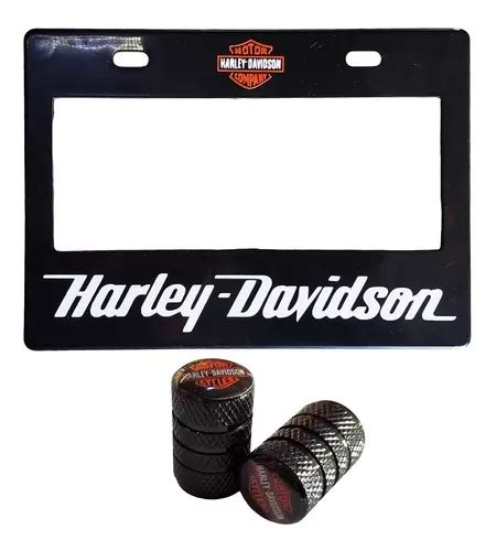 Set Portaplacas Moto Universal Harley Tapones Aire Meses Sin