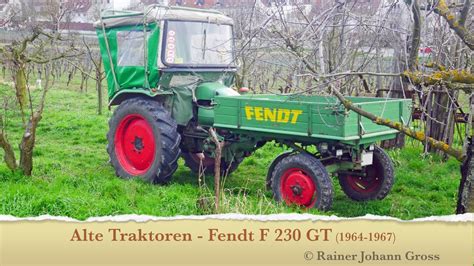 Alte Traktoren Fendt F Gt Motor Mwm Akd D