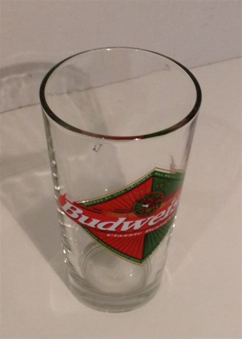 Vintage Budweiser Classic Draught Glass Beer Pint Etsy