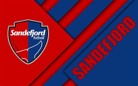 Logotipo de sandefjord fc diseño de materiales club de fútbol noruego