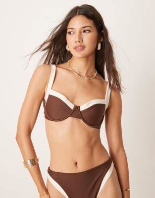 Abercrombie Fitch Haut De Bikini D Ensemble Larges Bords