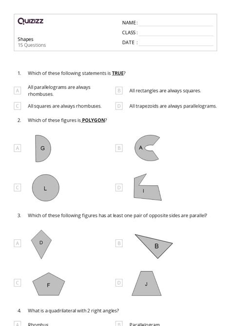 50 Decomposing Shapes Worksheets For 6th Year On Quizizz Free And Printable