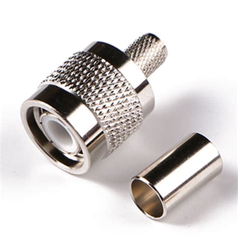 TNC Male Connector Crimp Solder Attachment For LMR Cable TNC